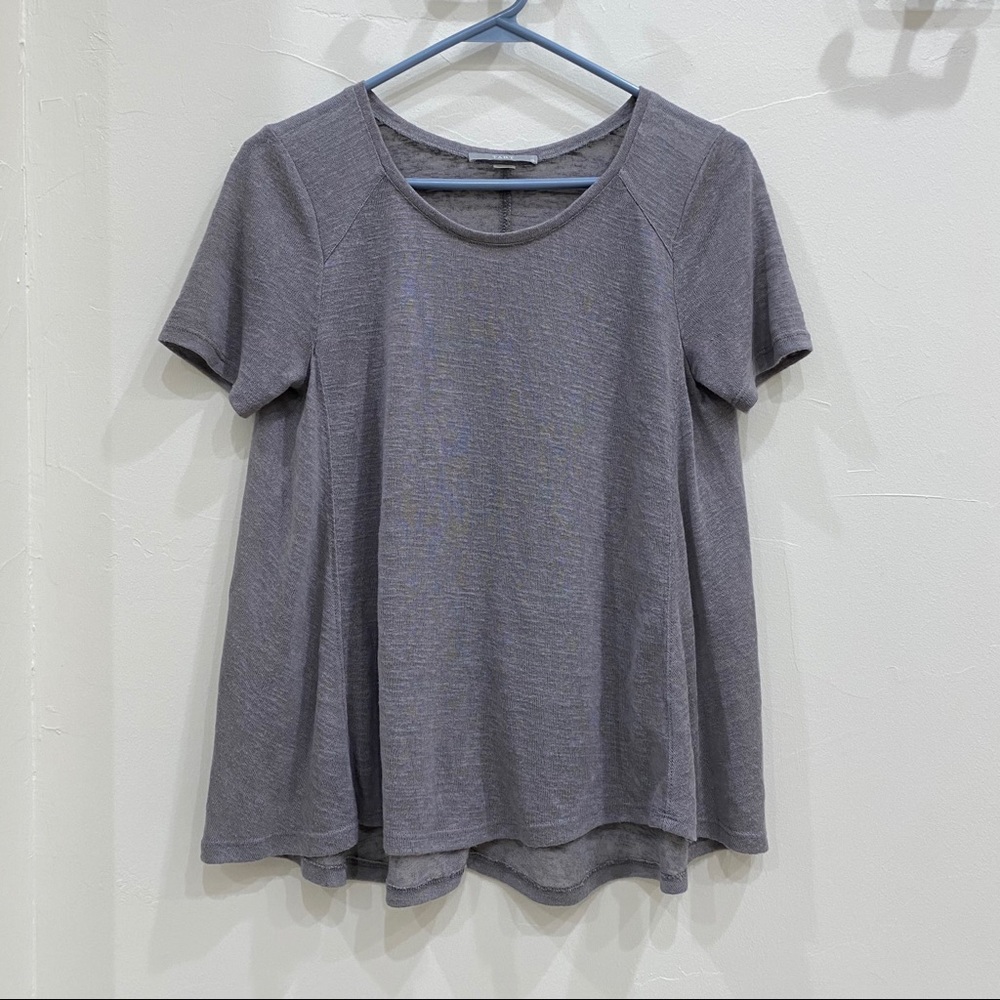 Tart Grey Knit swing Tshirt - XS